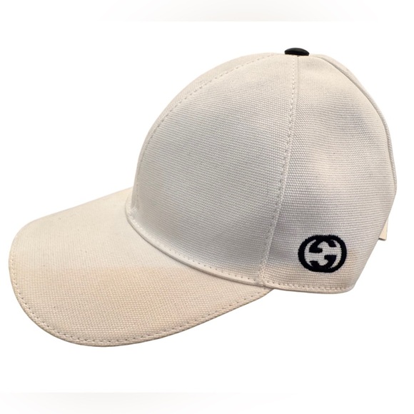 Gucci Accessories - Gucci GG Logo White Baseball Cap, NWT